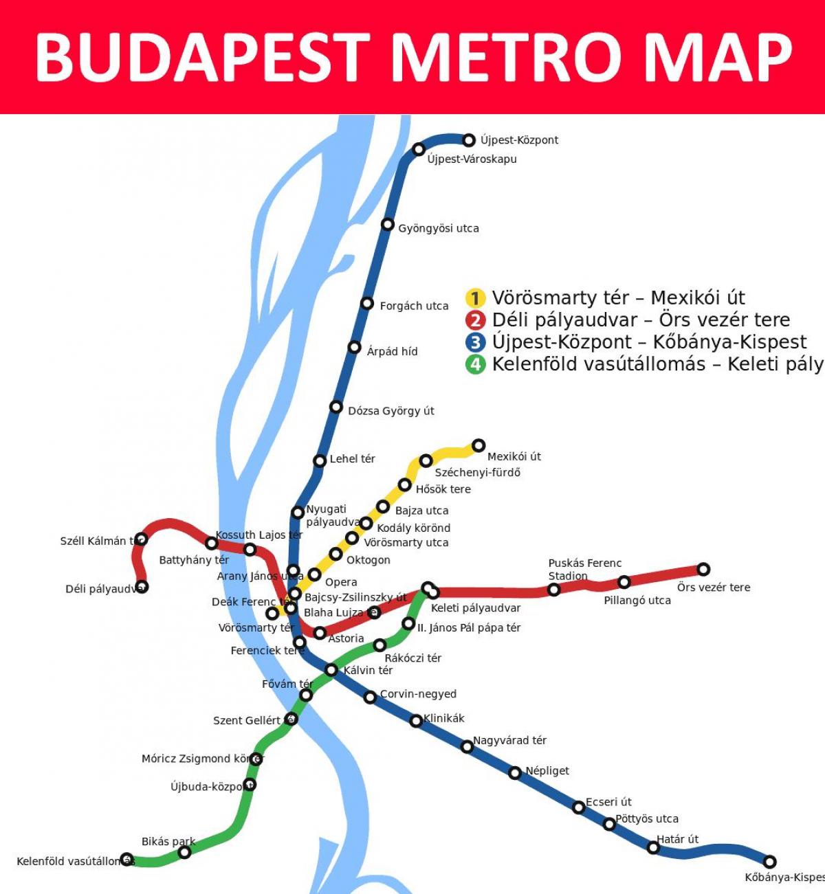 kaart van budapest keleti