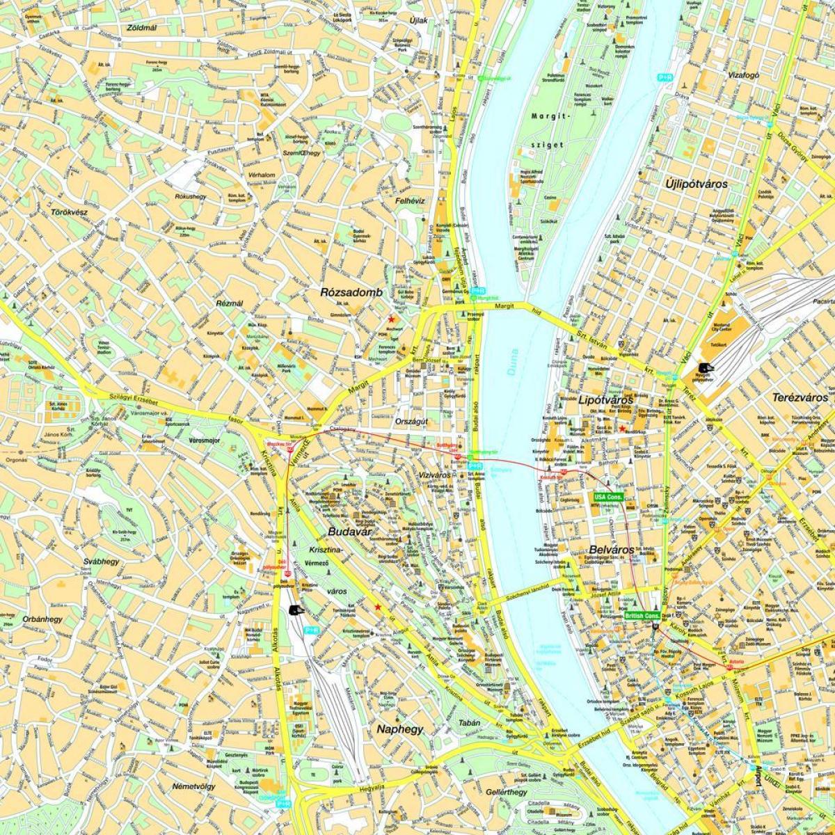 budapest kaart bekijken