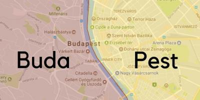 Boedapest wijken kaart