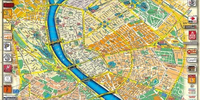 Kaart van budapest city park